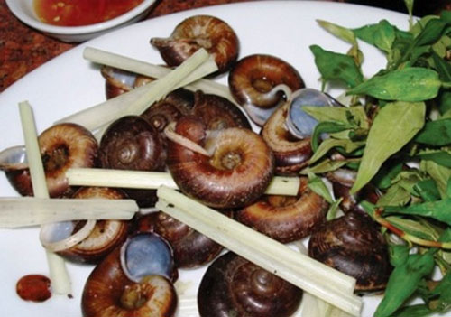 ốc đá, Tây Ninh, ốc hấp xả