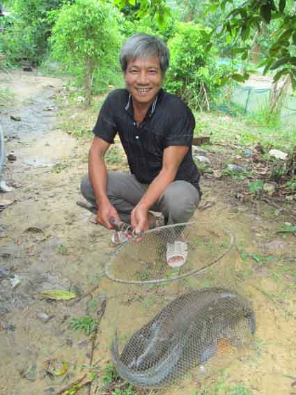 ông Danh làm giàu từ nuôi thủy đặc sản