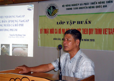 tập huấn nuôi cá rô phi