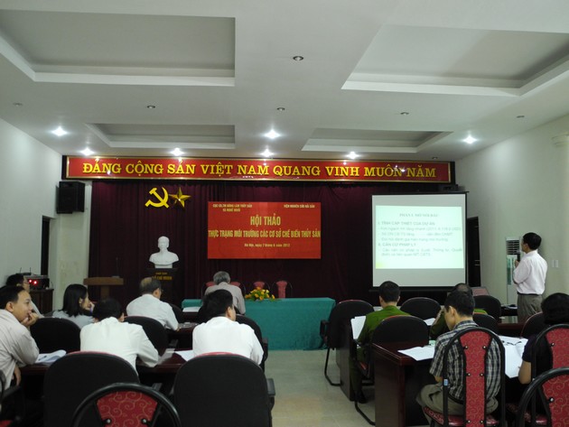 Hội nghị thực trạng môi trường các cơ sở chế biến thủy sản