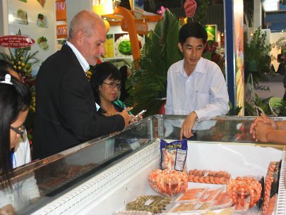 xuất khẩu tôm có điều kiện