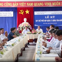 Các địa phương ký kết phối hợp quản lý giống tôm nước lợ