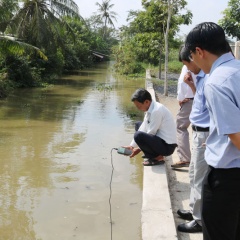 Bến Tre: Thủy điện thượng nguồn thay đổi vận hành, mặn tiếp tục xâm nhập sâu