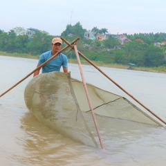 Độc đáo nghề đánh cá bống trên sông Lô