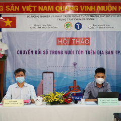 TP.HCM tổ chức Hội thảo ứng dụng chuyển đổi số trong nuôi tôm