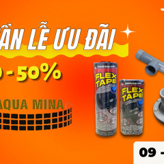 Aqua Mina: Vật tư ao bạt sale lớn lên đến 50%