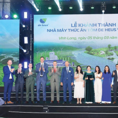 De Heus khánh thành nhà máy thức ăn cho tôm tại Vĩnh Long