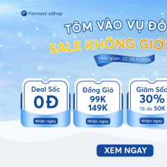 Tôm vào vụ đông - Sale không giới hạn