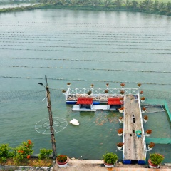 quang cảnh ao nuôi