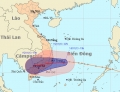 Bão số 15 cách bờ biển Phú Yên - Bình Thuận 230 km