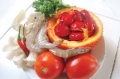 Canh gấc hải sản
