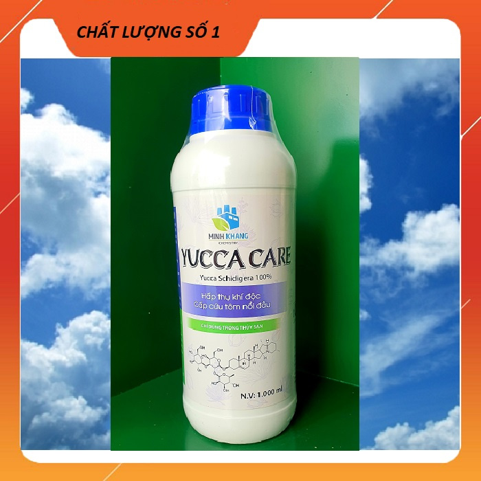 YUCCA CARE - Hấp thụ khí độc NH3, cấp cứu tôm, cá nổi đầu