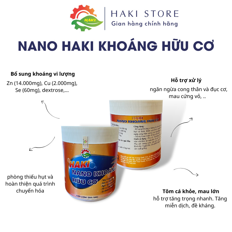 Nano khoáng hữu cơ Haki - Ảnh 3