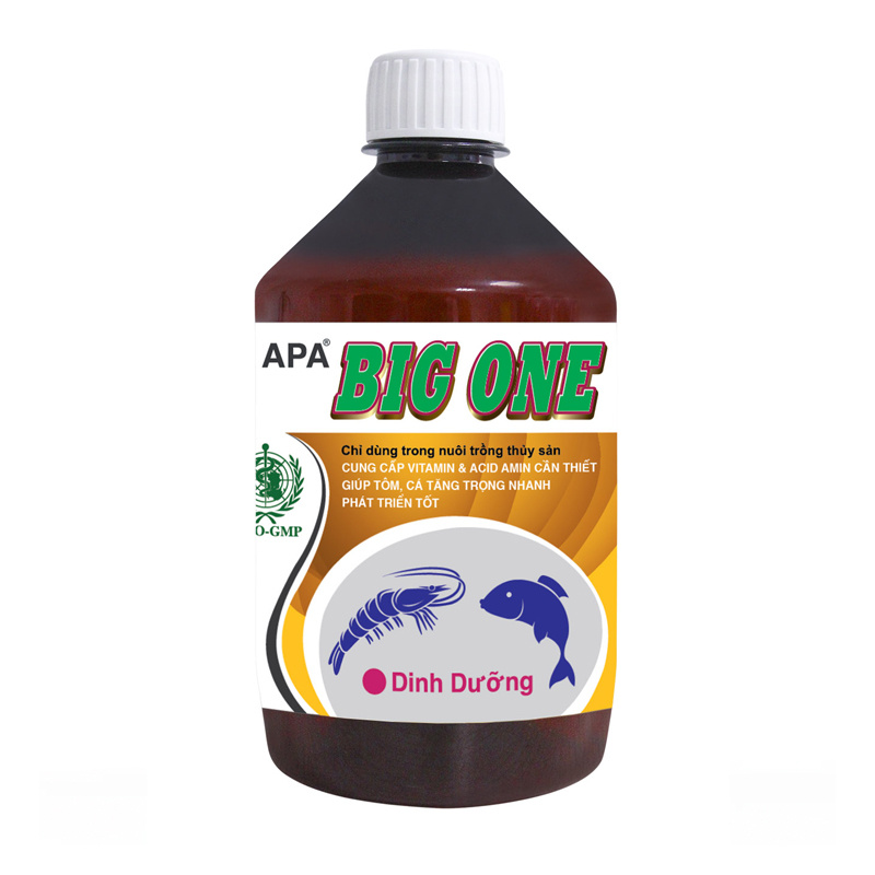 APA BIG ONE - Cung cấp vitamin, acid amin cần thiết giúp cá tăng trọng nhanh, phát triển tốt