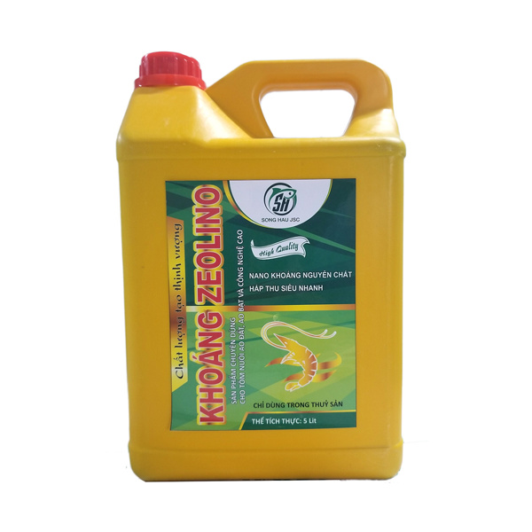 Dung dịch kích thích tôm lột vỏ, ngừa cong thân, đục cơ - KHOÁNG ZEOLINO (5 lít)