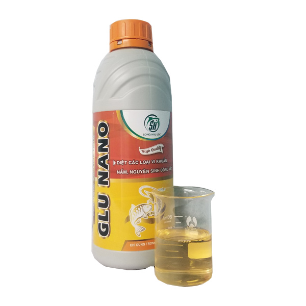 Dung dịch diệt nấm đen trên mang cho tôm, cá - GLU NANO