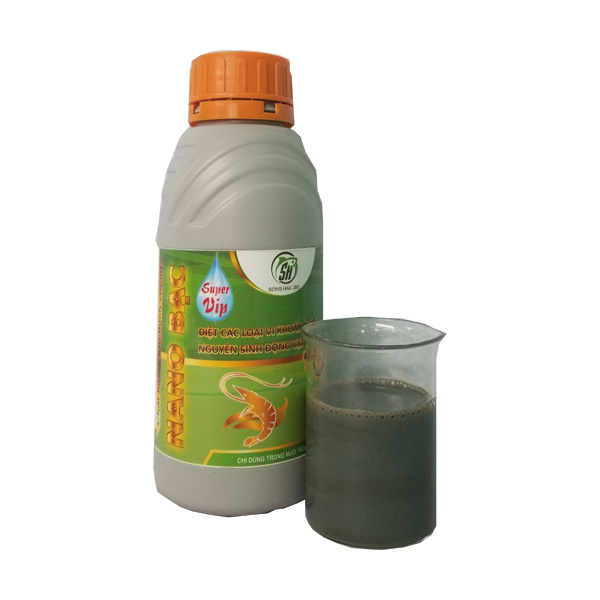 Dung dịch diệt khuẩn, an toàn cho Tôm - NANO BẠC (500ml)