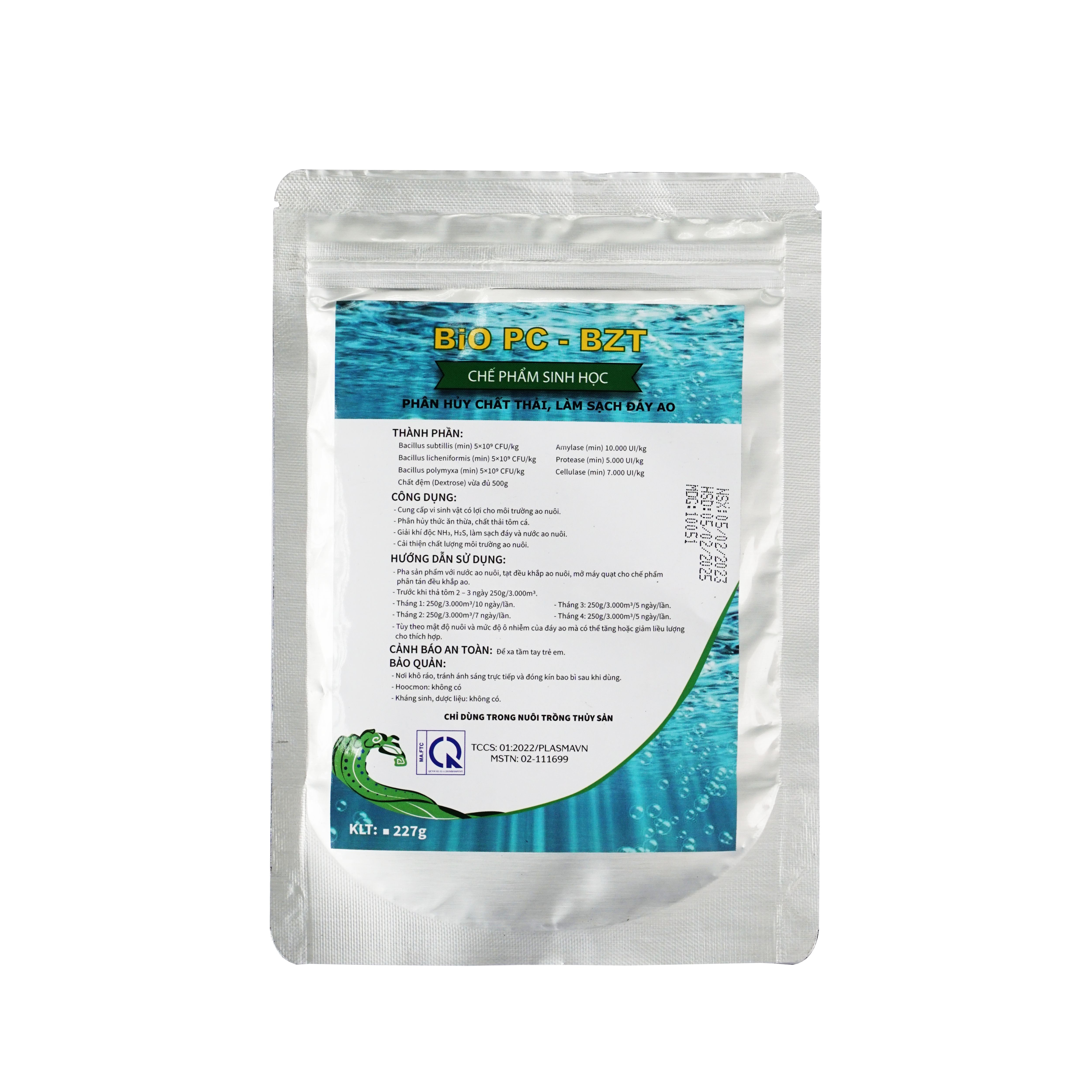 Bio PC - BZT. Phân hủy chất thải tôm, cá ao nuôi thủy sản. Làm sạch đáy ao nuôi. - Ảnh 2