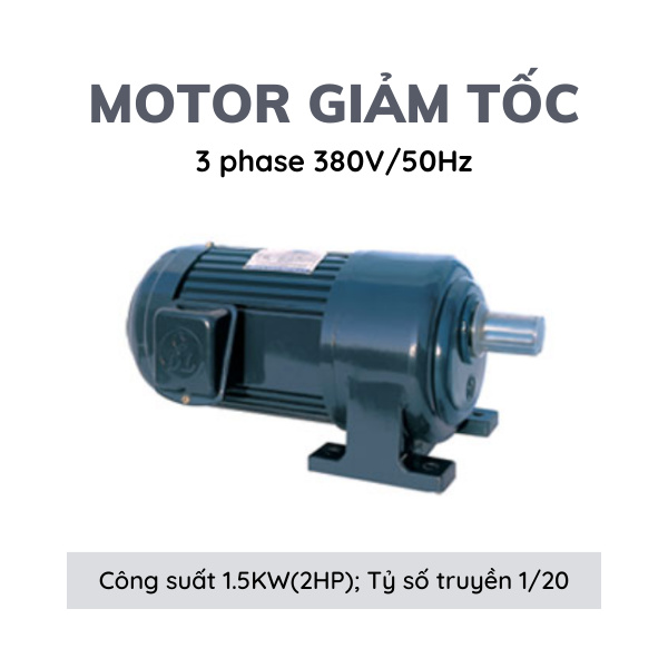 MOTOR GIẢM TỐC 1.5kw (2HP) - Ảnh 5