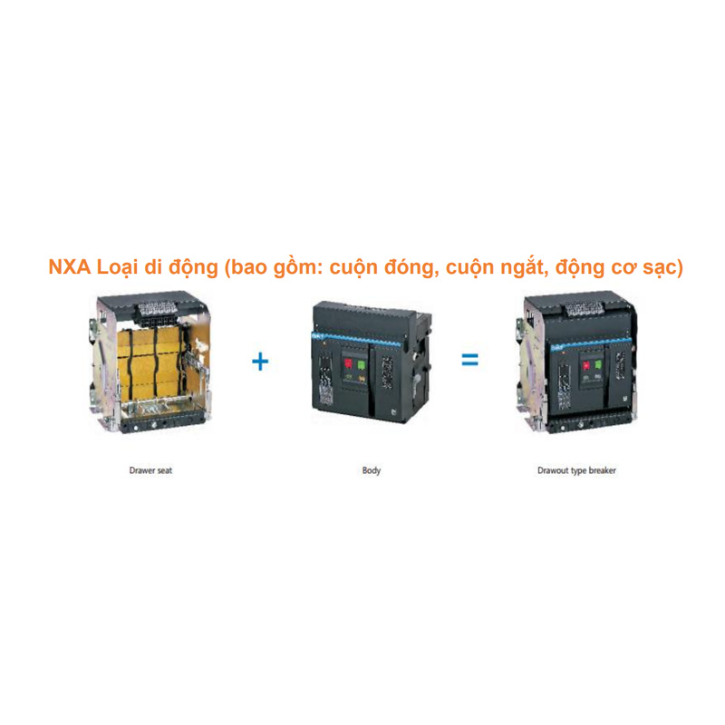 NXA series Máy cắt không khí (ACB) - Loại di động - 3P