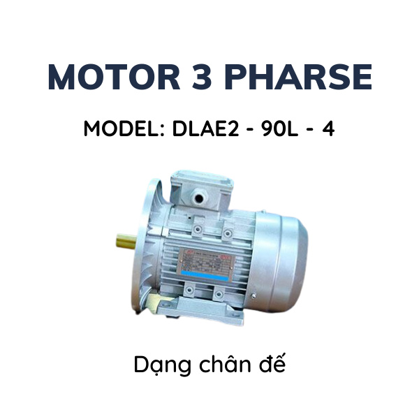 Motor 3 phase Dolin Taiwan 380V - 1.5 kw (2HP) - Ảnh 3