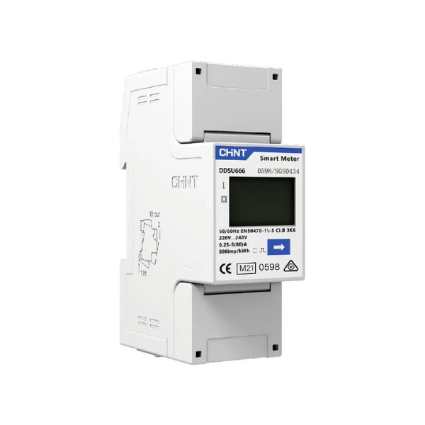 DDSU666 Đồng hồ KWH một pha gắn trên thanh Din