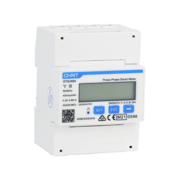 DTSU666 Đồng hồ KWH ba pha gắn trên thanh Din