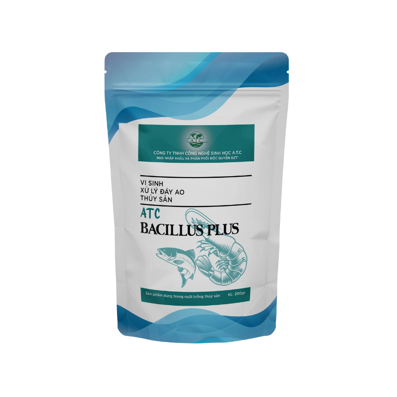 Men vi sinh ATC-BACILLUS PLUS xử lý đáy ao