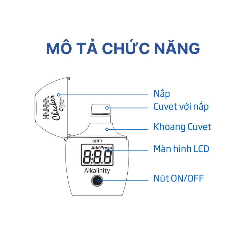 Máy đo Kiềm HI772 HANNA - Ảnh 6