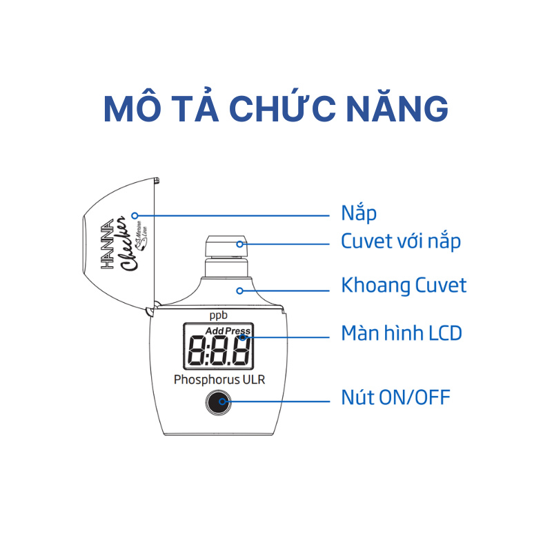 Máy đo Photpho HI736 HANNA - Ảnh 5