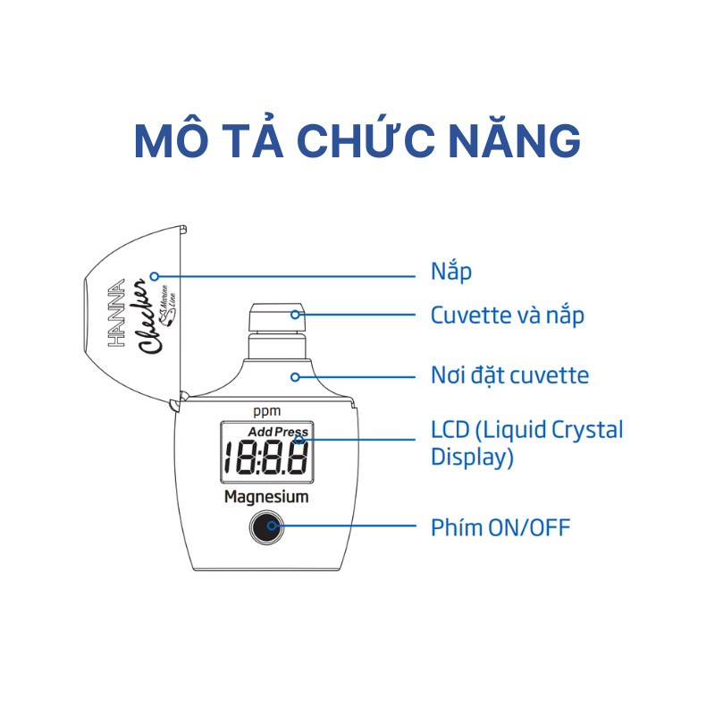 Máy đo Magie HI783 HANNA - Ảnh 5