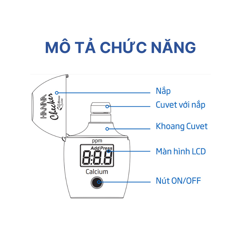Máy đo Canxi HI758 HANNA - Ảnh 5