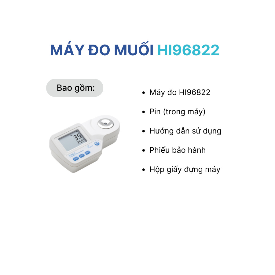 Máy đo muối HI96822 HANNA - Ảnh 4