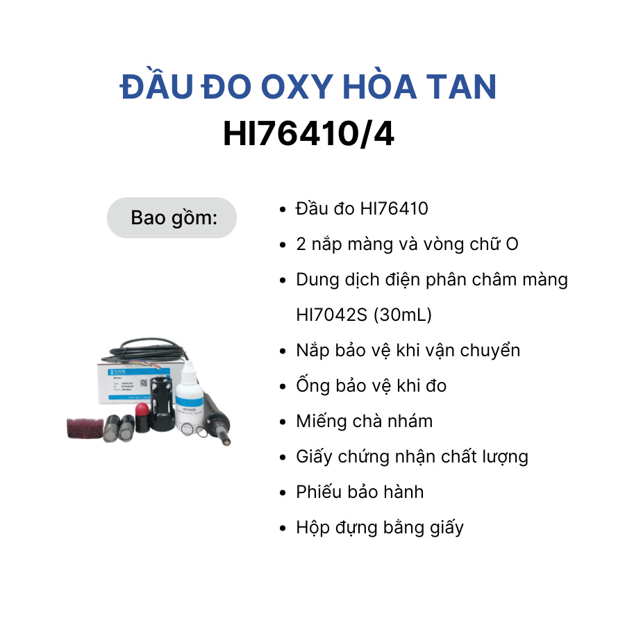 Đầu đo oxy hòa tan HI76410/4 HANNA - Ảnh 5