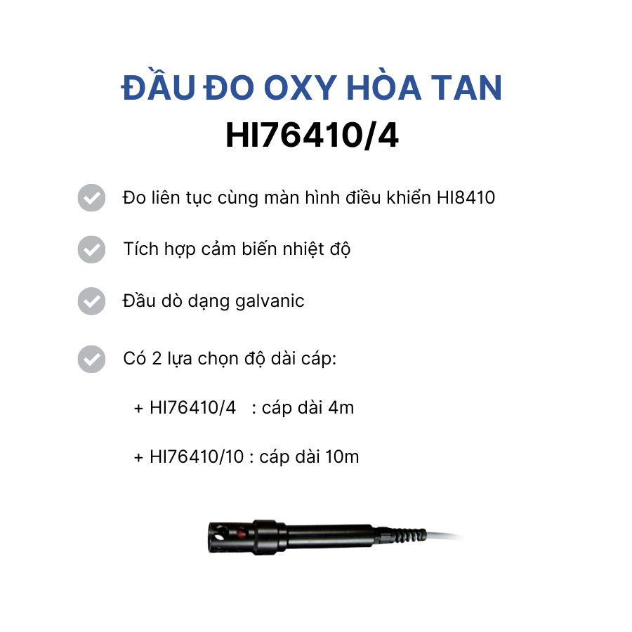 Đầu đo oxy hòa tan HI76410/4 HANNA - Ảnh 6