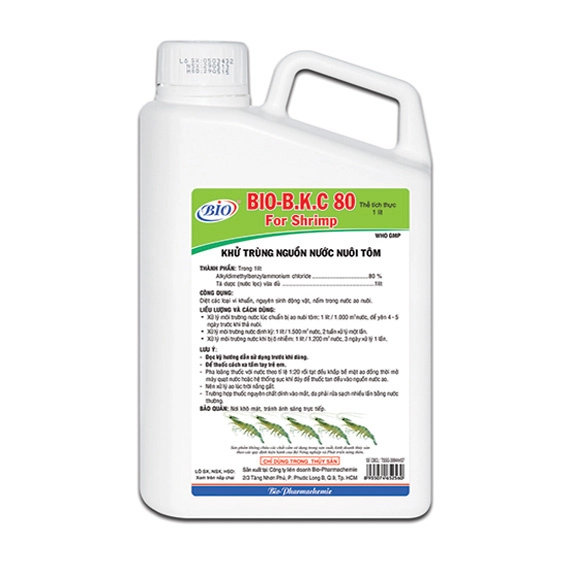 Xử lý nước nuôi tôm Bio-B.K.C 80 for Shrimp