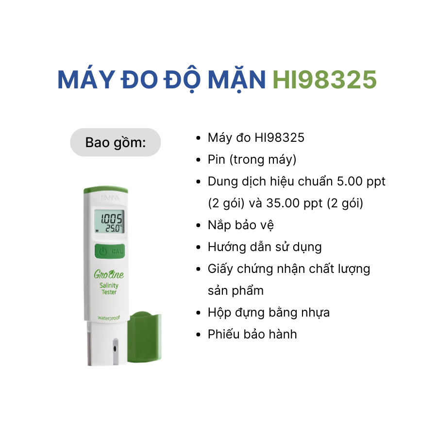 Máy đo độ mặn HI98325 HANNA - Ảnh 5