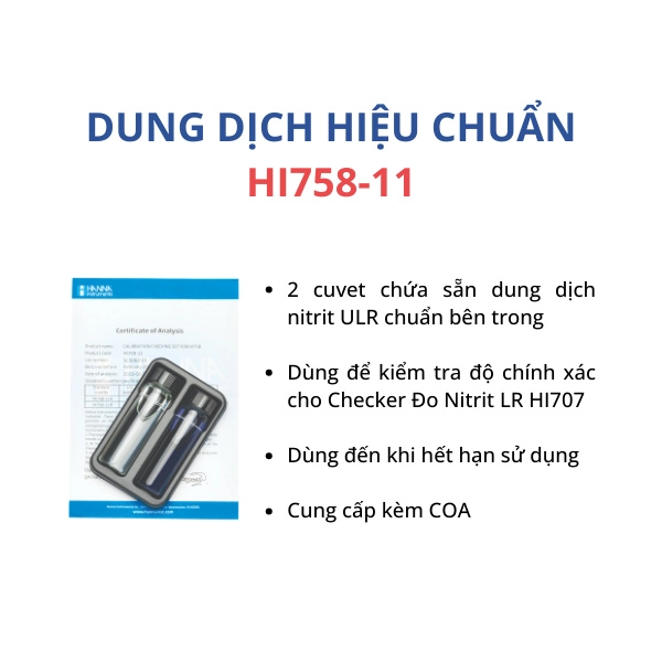 HI758-11 Dung dịch hiệu chuẩn - Ảnh 3