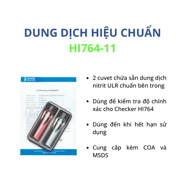 HI764-11 Dung dịch hiệu chuẩn - Ảnh 3