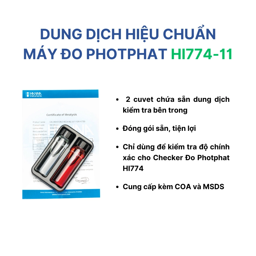 Dung dịch hiệu chuẩn HI774-11 - Ảnh 3