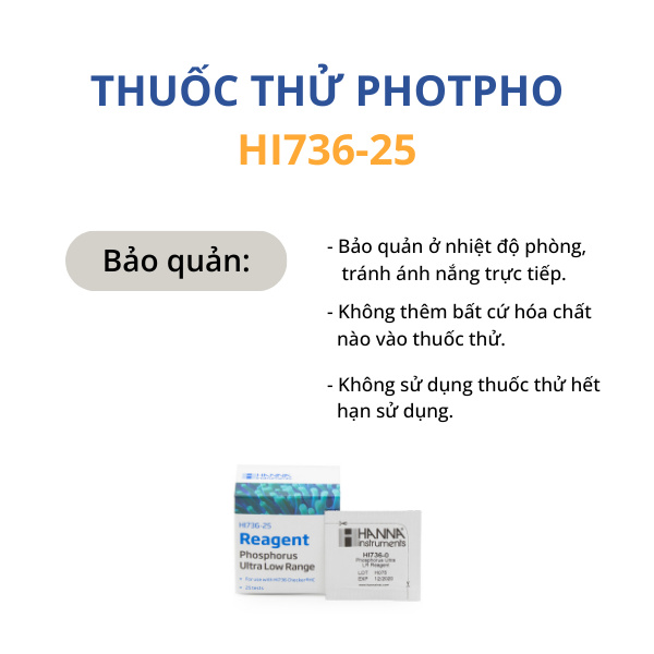HI736-25 Thuốc thử Photpho - Ảnh 6