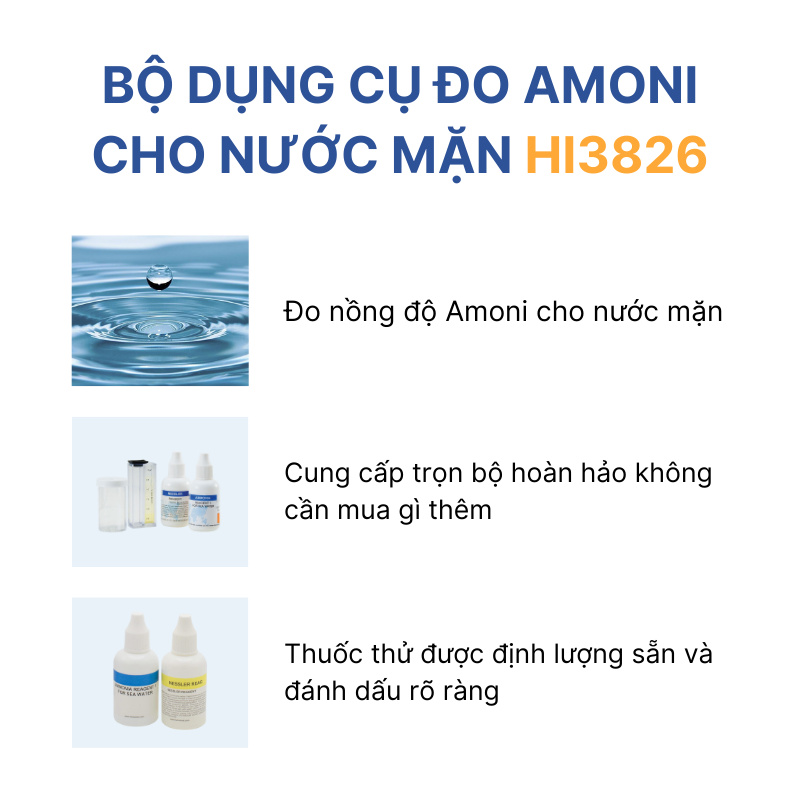 Bộ kiểm tra Amonia HANNA HI3826 - Ảnh 3
