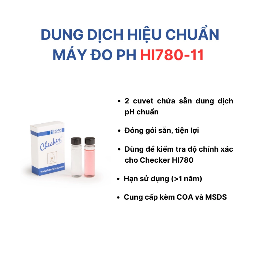 Dung dịch hiệu chuẩn Máy đo pH HI780-11 - Ảnh 3