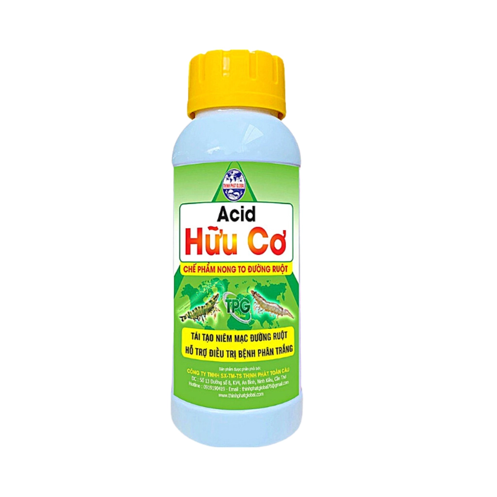 Acid hữu cơ - Phòng và hỗ trợ điều trị bệnh đường ruột trên tôm - Chai 500ml