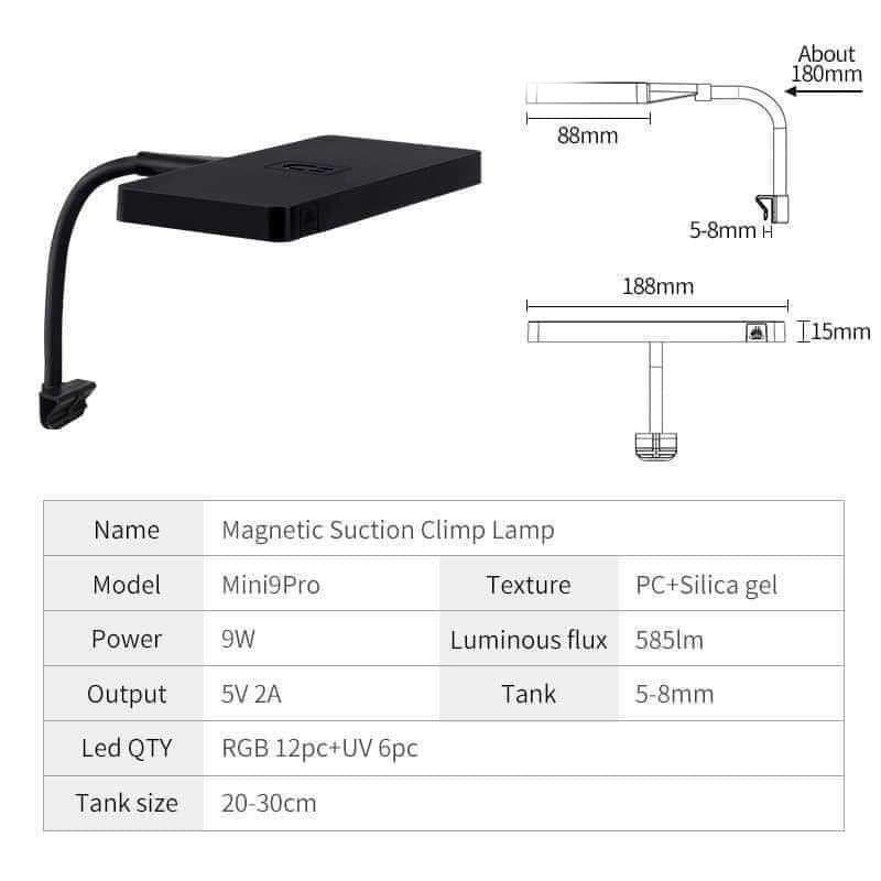 Led kẹp week Mini9pro - Ảnh 2
