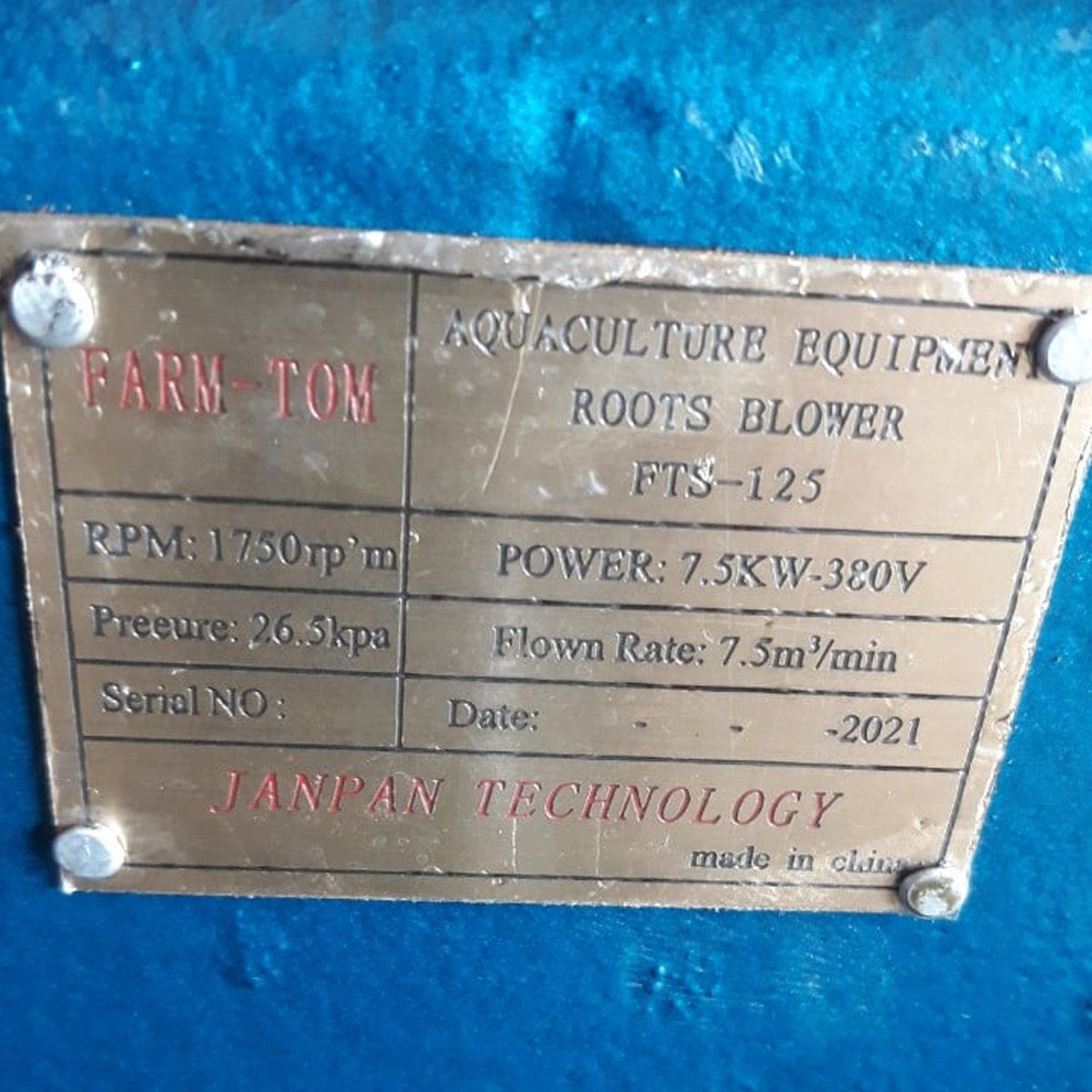 Máy thổi khí FARMTOM FST 125 – 7,5KW (1 Hộc nhớt) - Ảnh 5