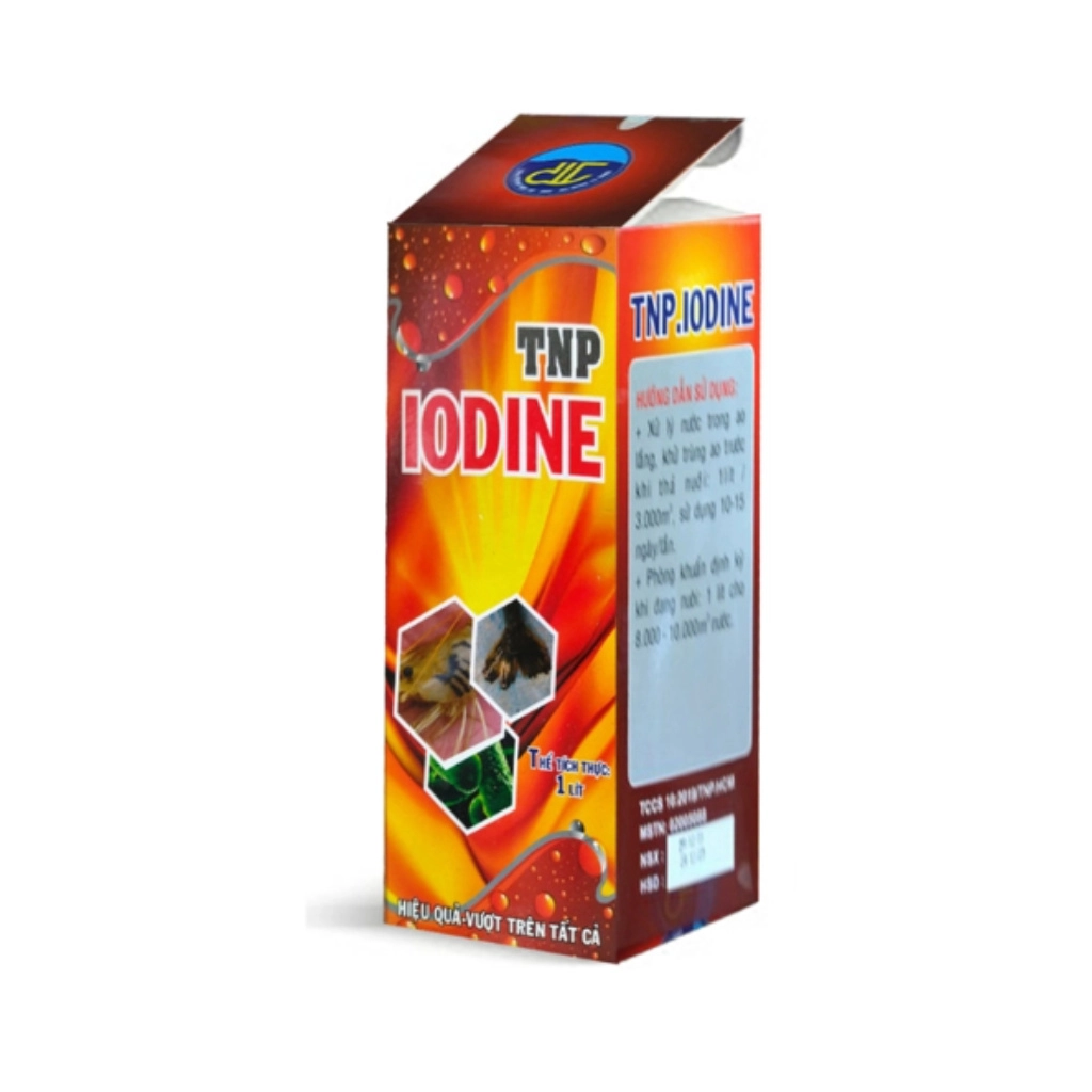 TNP IODINE giúp xử lý nước, khử trùng ao trước khi thả nuôi - Chai 1 lít