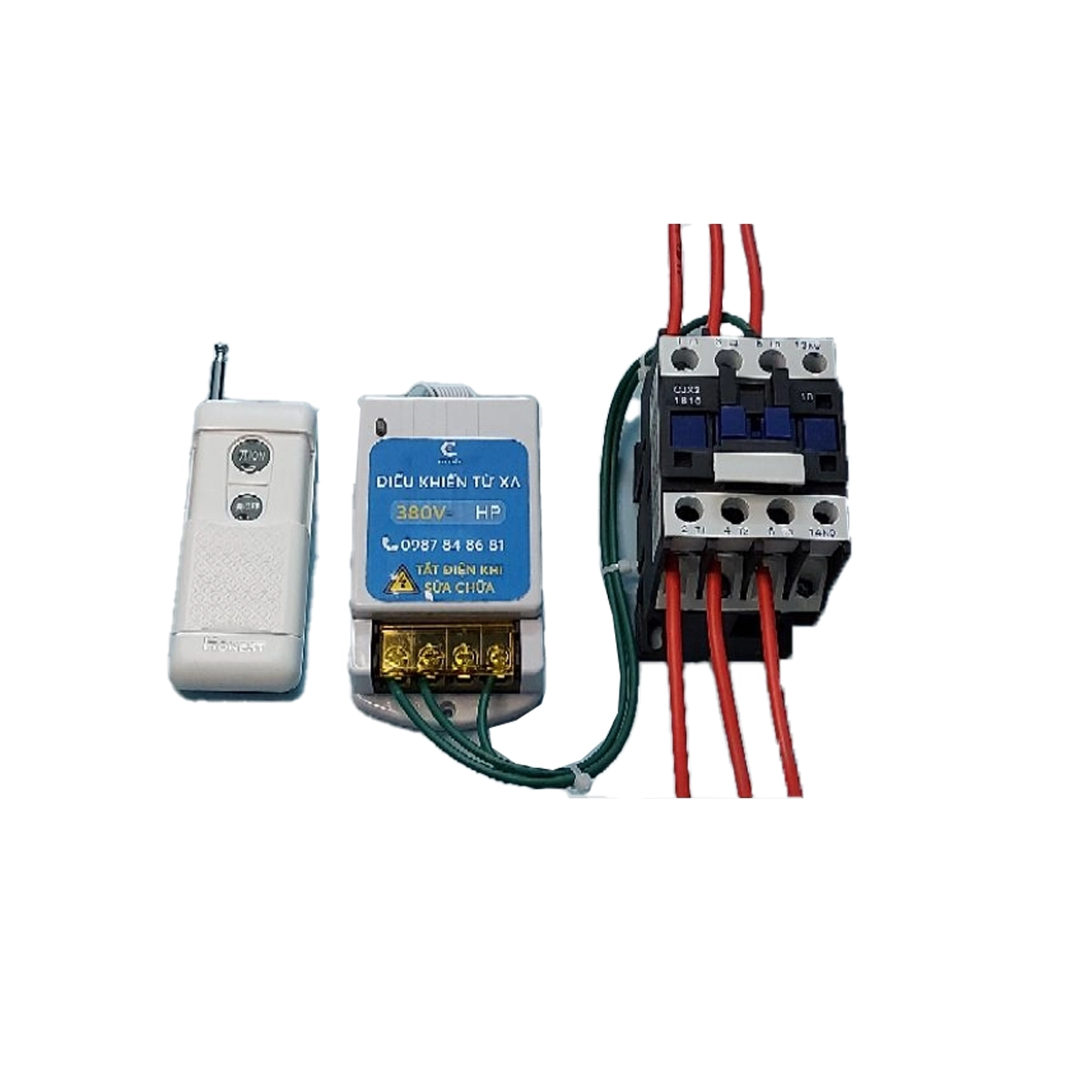 Điều khiển từ xa 3 pha bật tắt máy bơm nước, máy quạt nước nuôi tôm cá 3hp 4hp 5hp 10hp - Ảnh 4