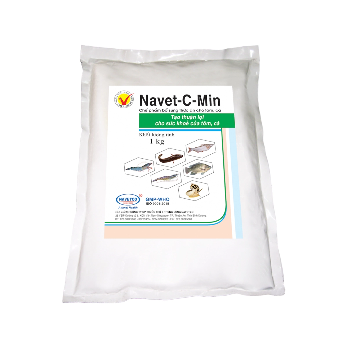Chế phẩm bổ sung dạng bột NAVET-C-MIN cho tôm cá - Gói 1kg