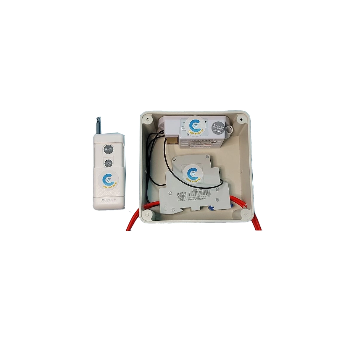 Thiết bị điều khiển từ xa quạt bơm nước công suất lớn 3hp 4hp 1pha khoảng cách thực 500m - Ảnh 5